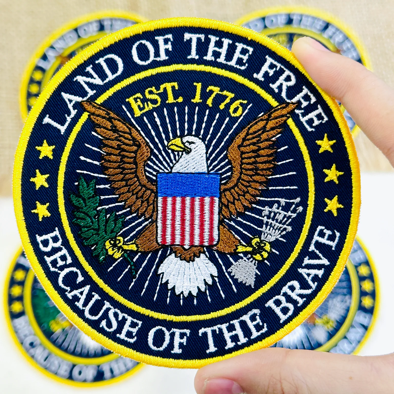 American Eagle 1776 Freedom Embroidered Patch