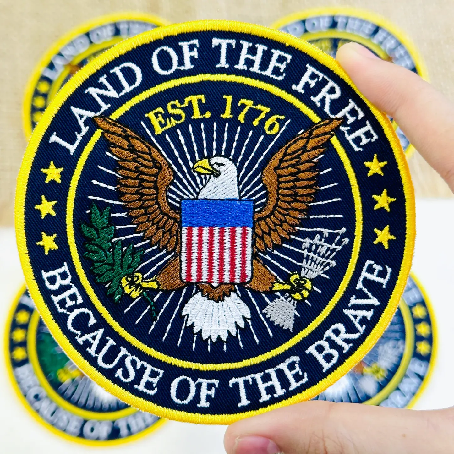 American Eagle 1776 Freedom Embroidered Patch