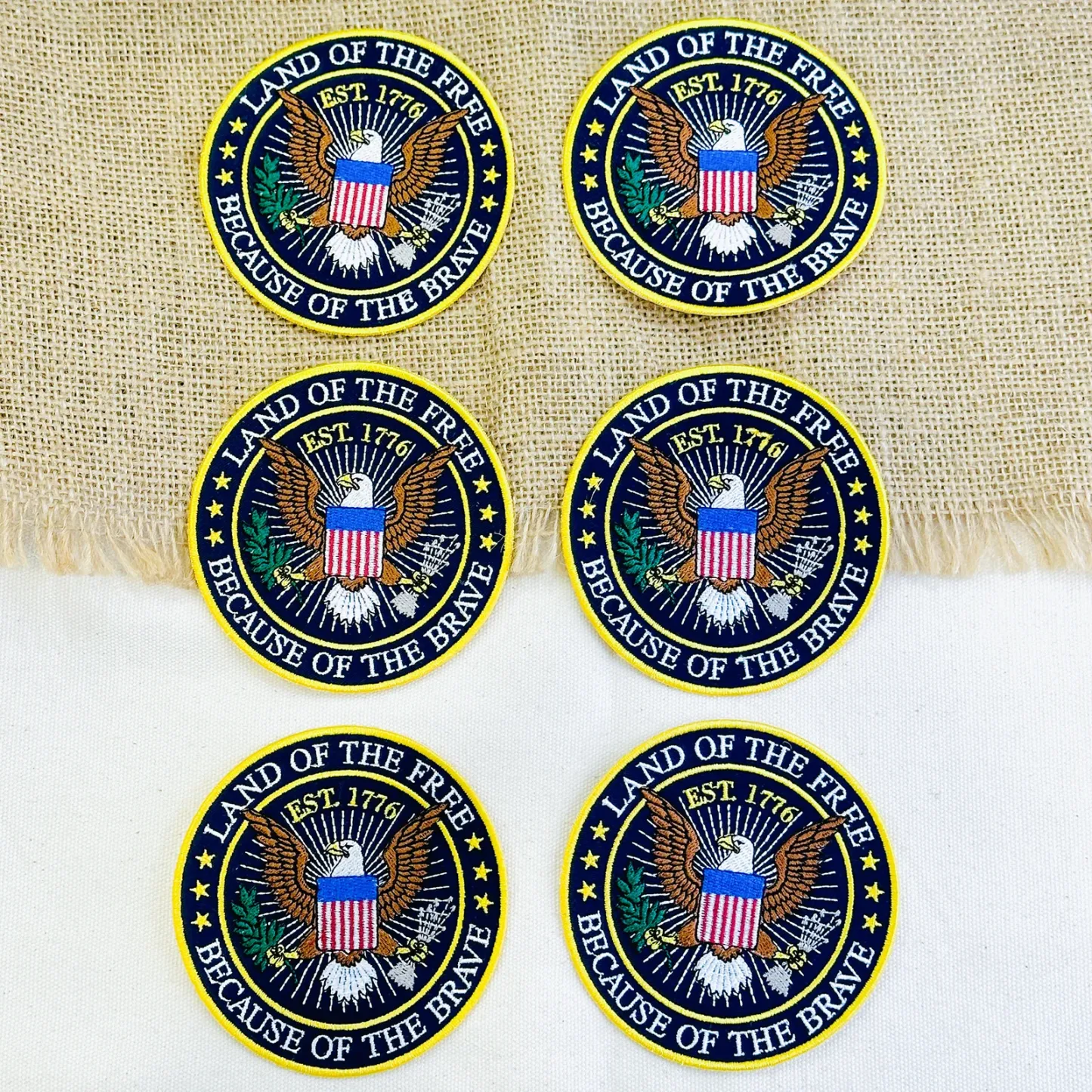 American Eagle 1776 Freedom Embroidered Patch