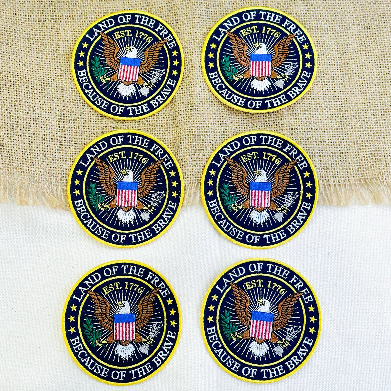 American Eagle 1776 Freedom Embroidered Patch