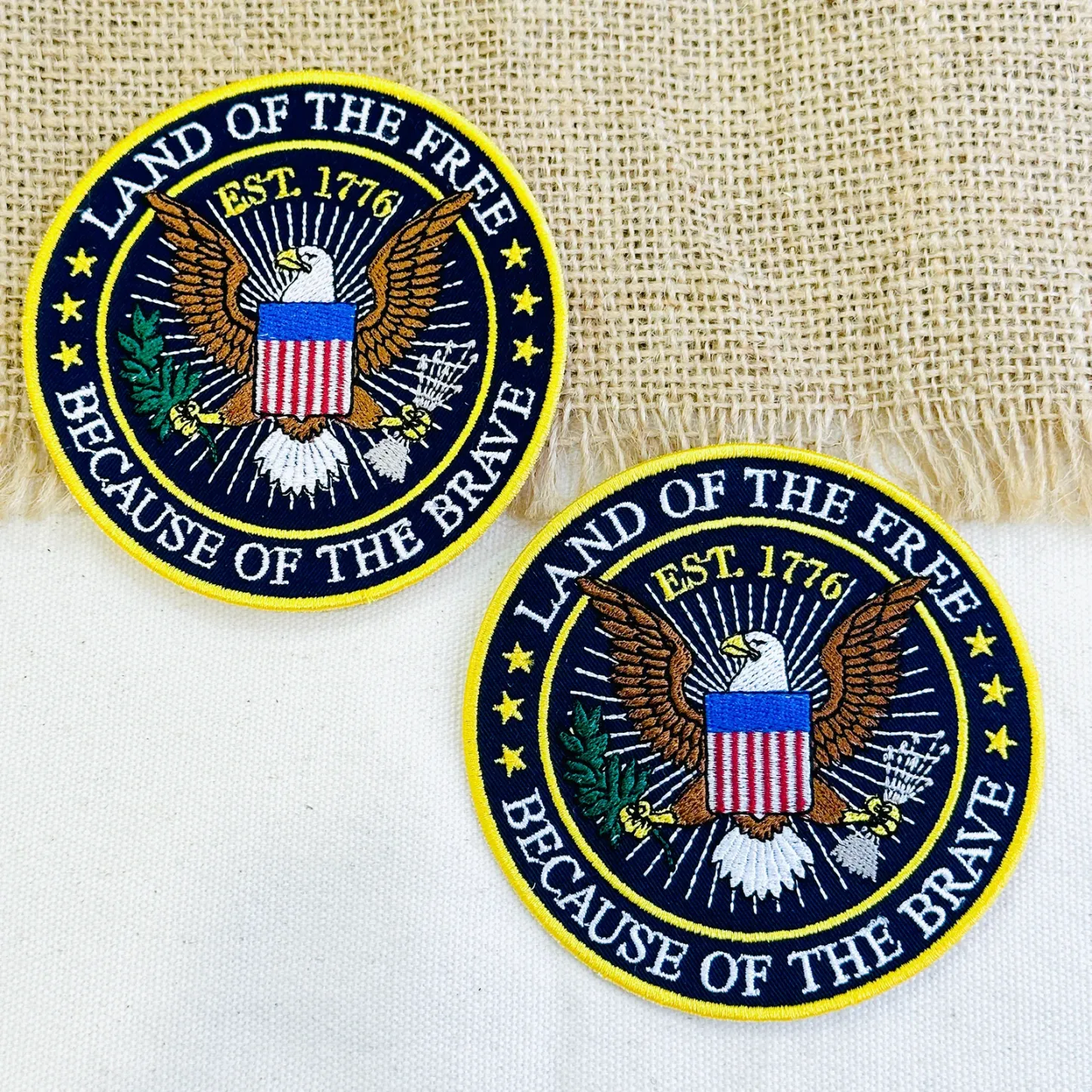 American Eagle 1776 Freedom Embroidered Patch