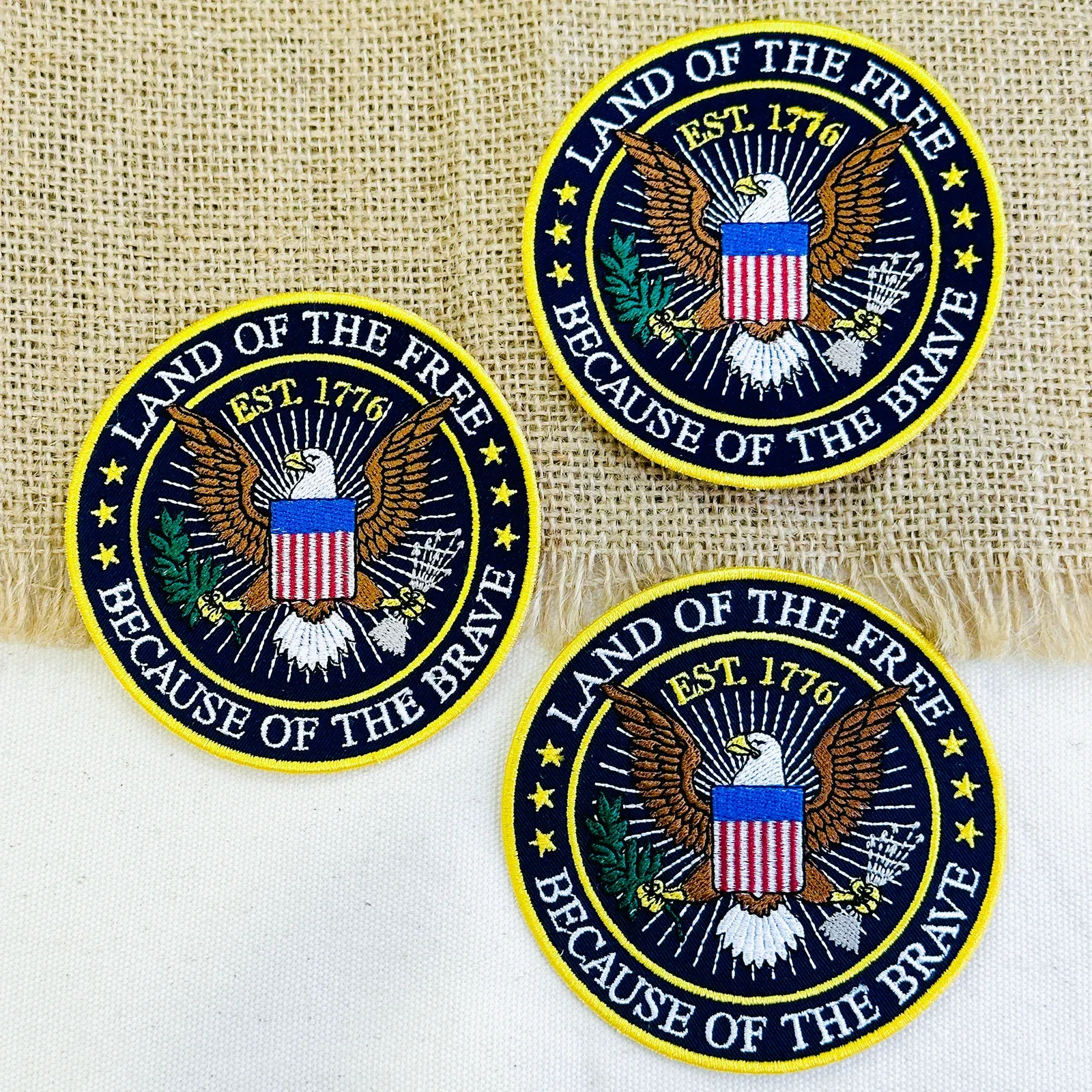 American Eagle 1776 Freedom Embroidered Patch