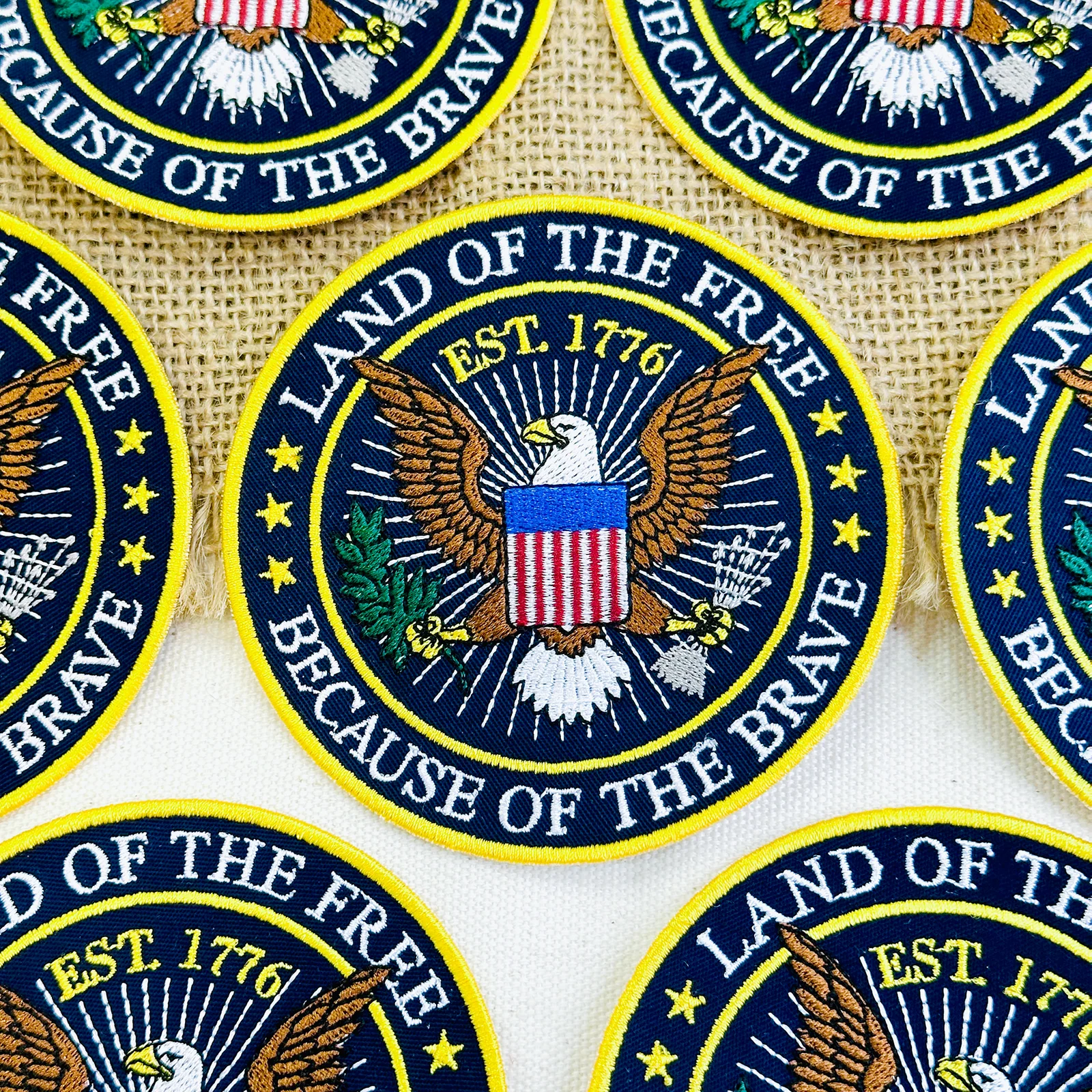 American Eagle 1776 Freedom Embroidered Patch