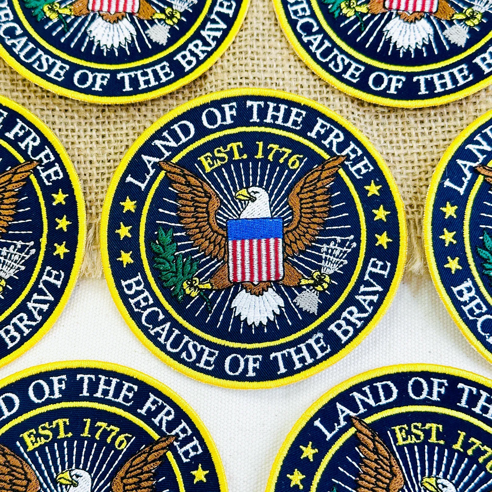 American Eagle 1776 Freedom Embroidered Patch