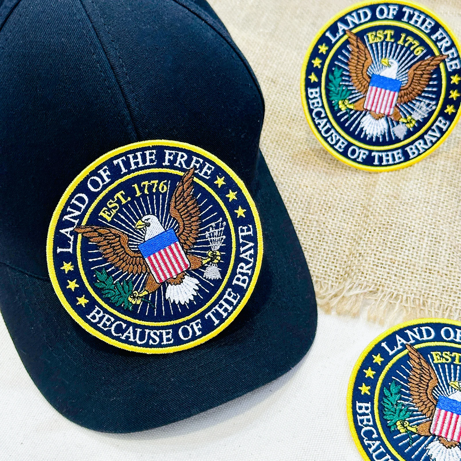 American Eagle 1776 Freedom Embroidered Patch