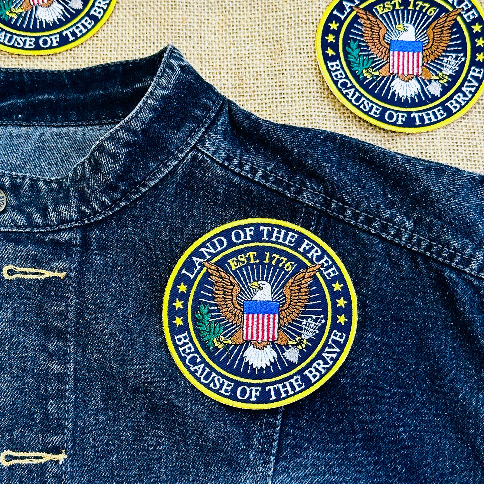 American Eagle 1776 Freedom Embroidered Patch