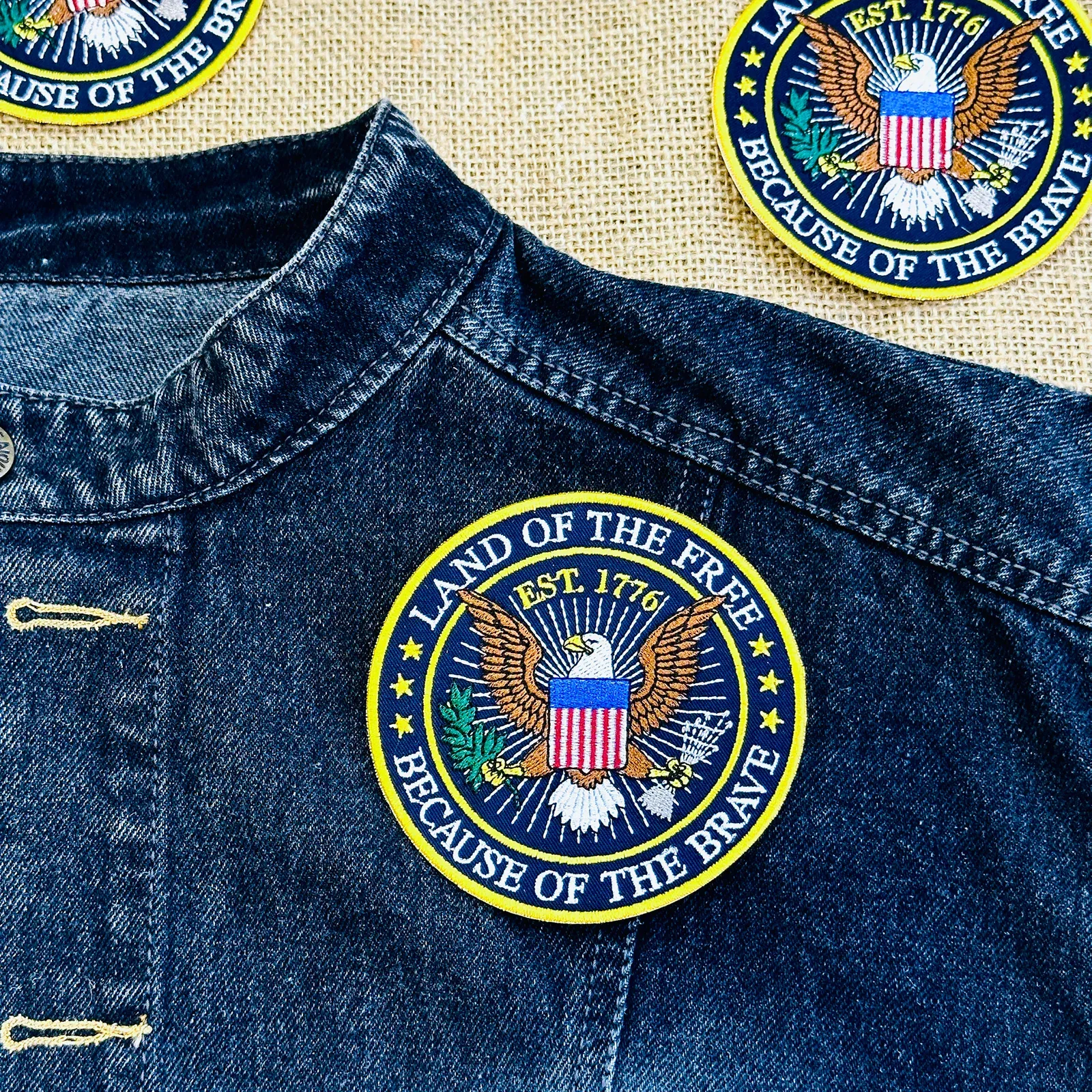 American Eagle 1776 Freedom Embroidered Patch