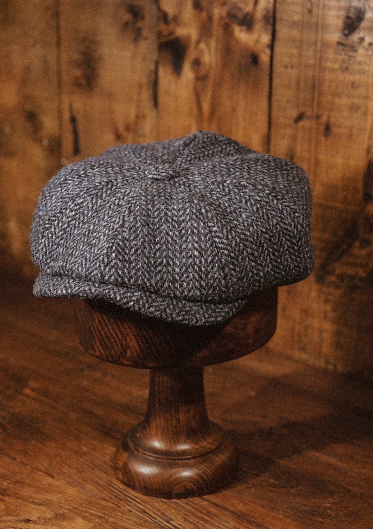 Morwell Baker Boy - (Mid-Width)  Harris Tweed Blue Barleycorn
