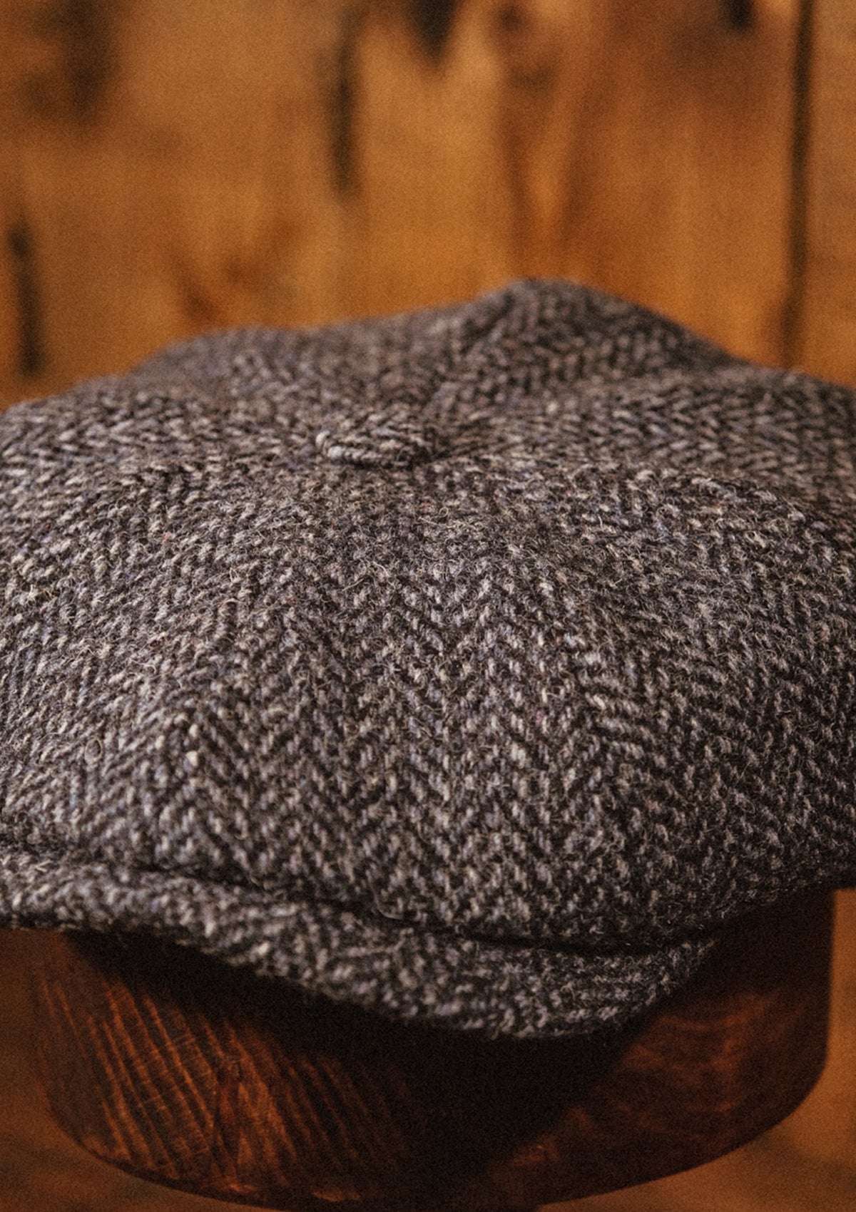 Morwell Baker Boy - (Mid-Width)  Harris Tweed Blue Barleycorn