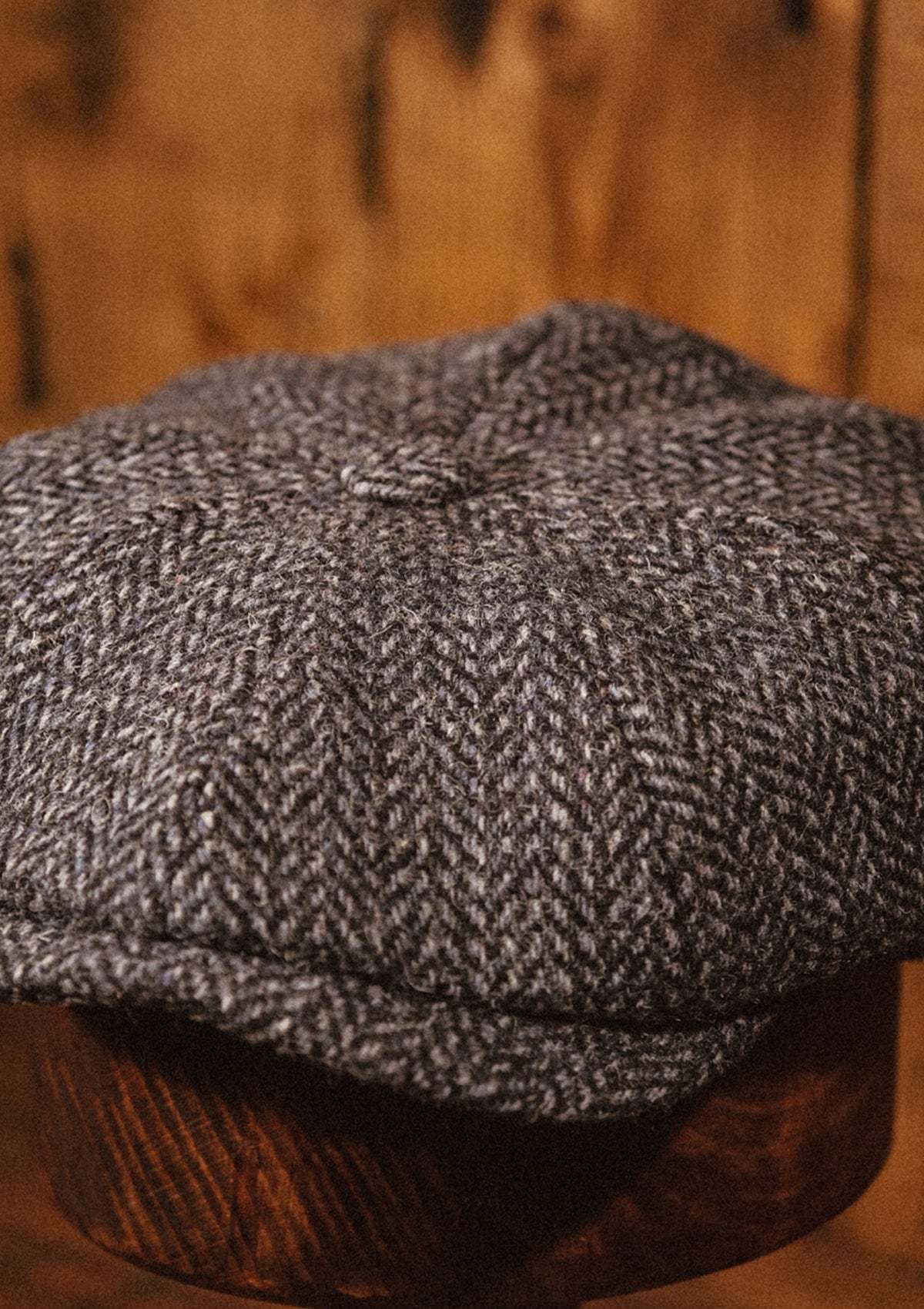 Morwell Baker Boy - (Mid-Width)  Harris Tweed Blue Barleycorn