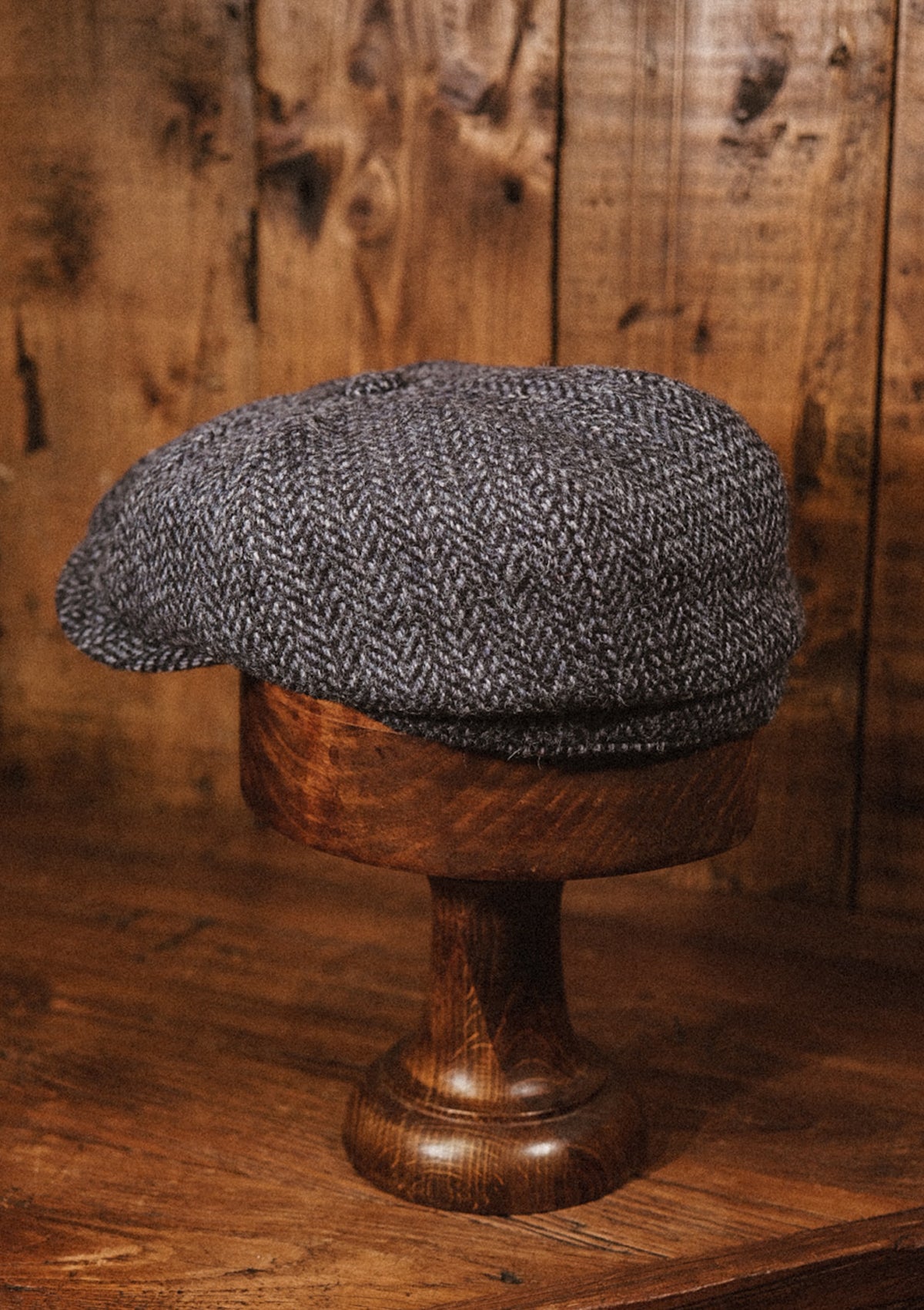 Morwell Baker Boy - (Mid-Width)  Harris Tweed Blue Barleycorn