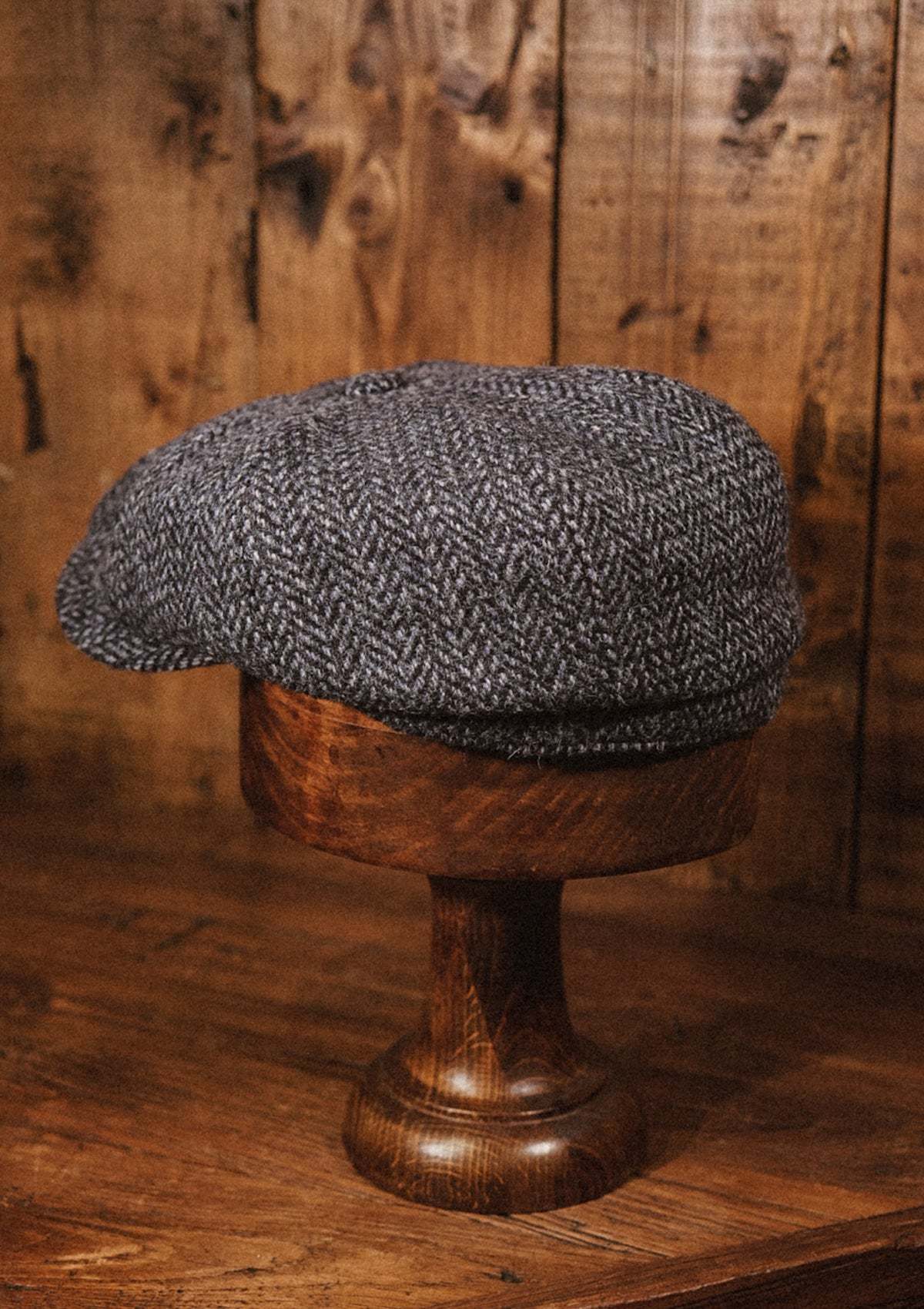 Morwell Baker Boy - (Mid-Width)  Harris Tweed Blue Barleycorn