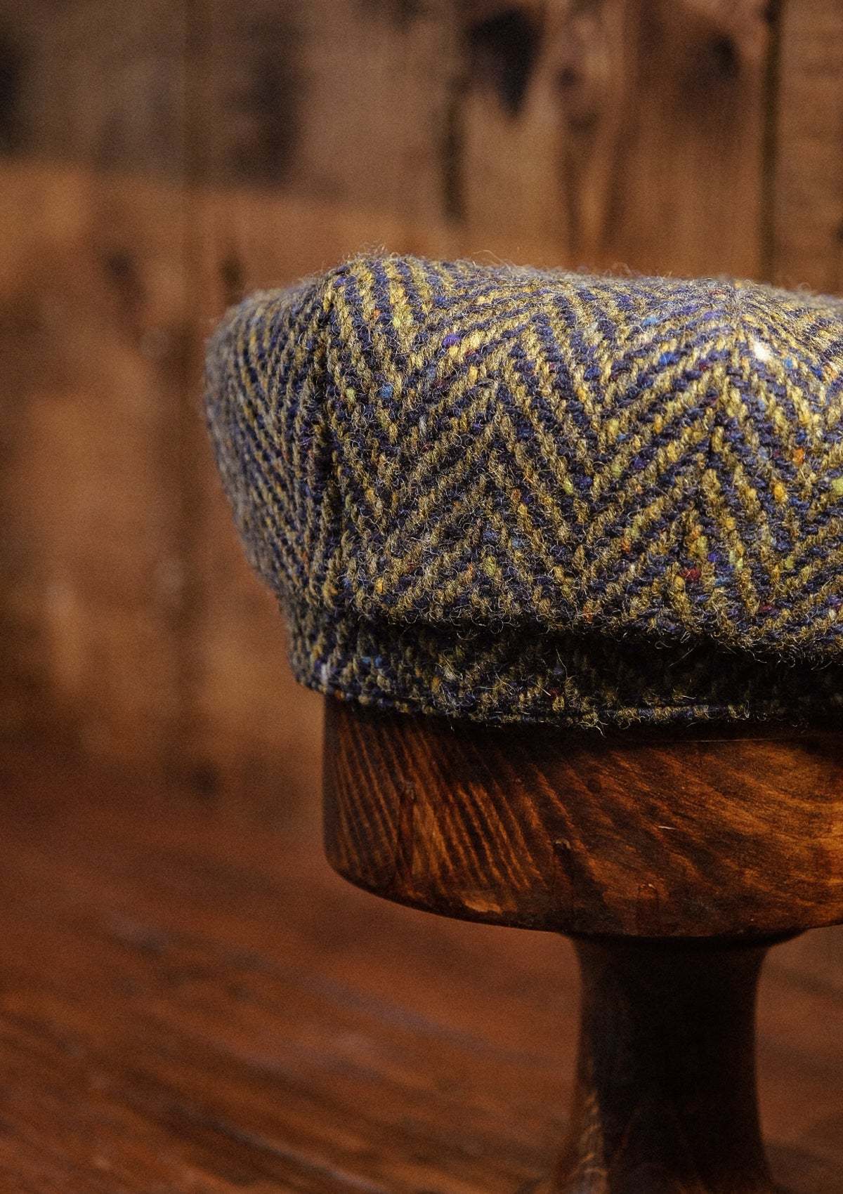 Newman Baker Boy - (Mid-Width) Navy & Green Donegal Tweed