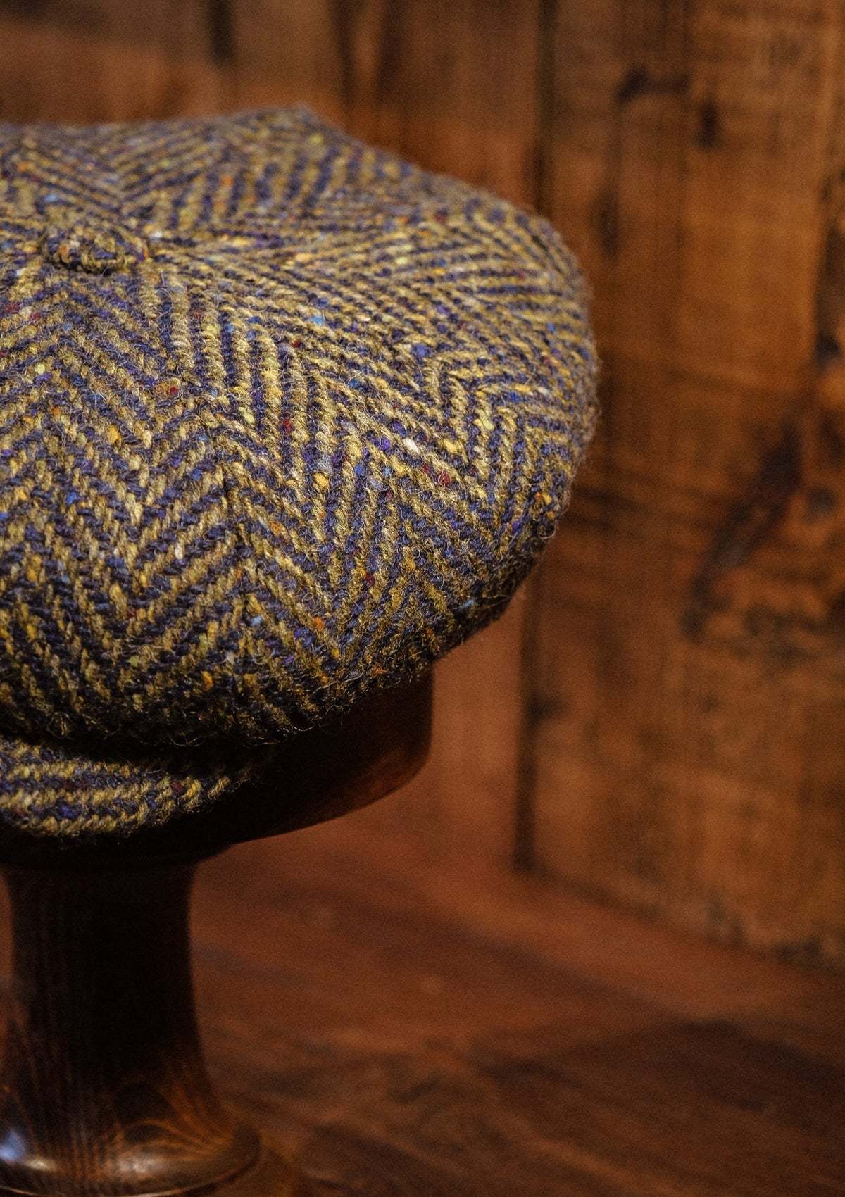 Newman Baker Boy - (Mid-Width) Navy & Green Donegal Tweed