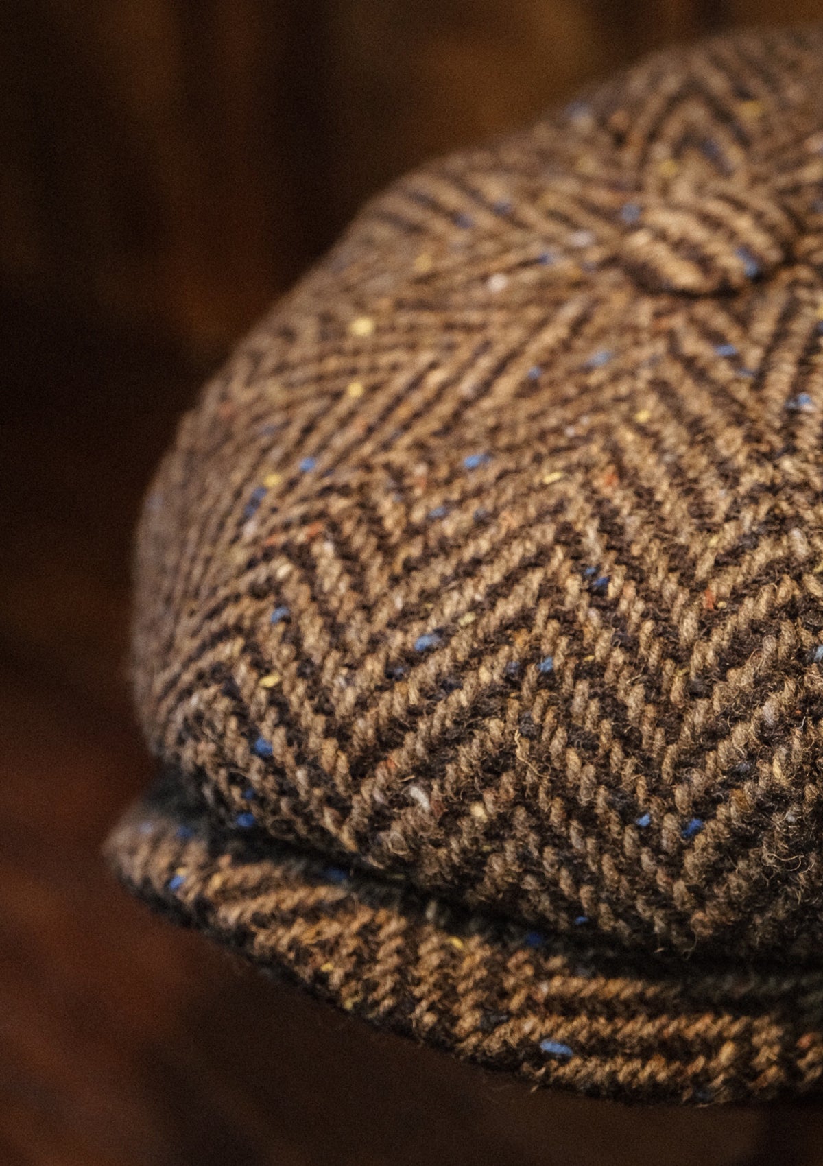 Newman Baker Boy - (Mid-Width) Navy Fleck Herringbone