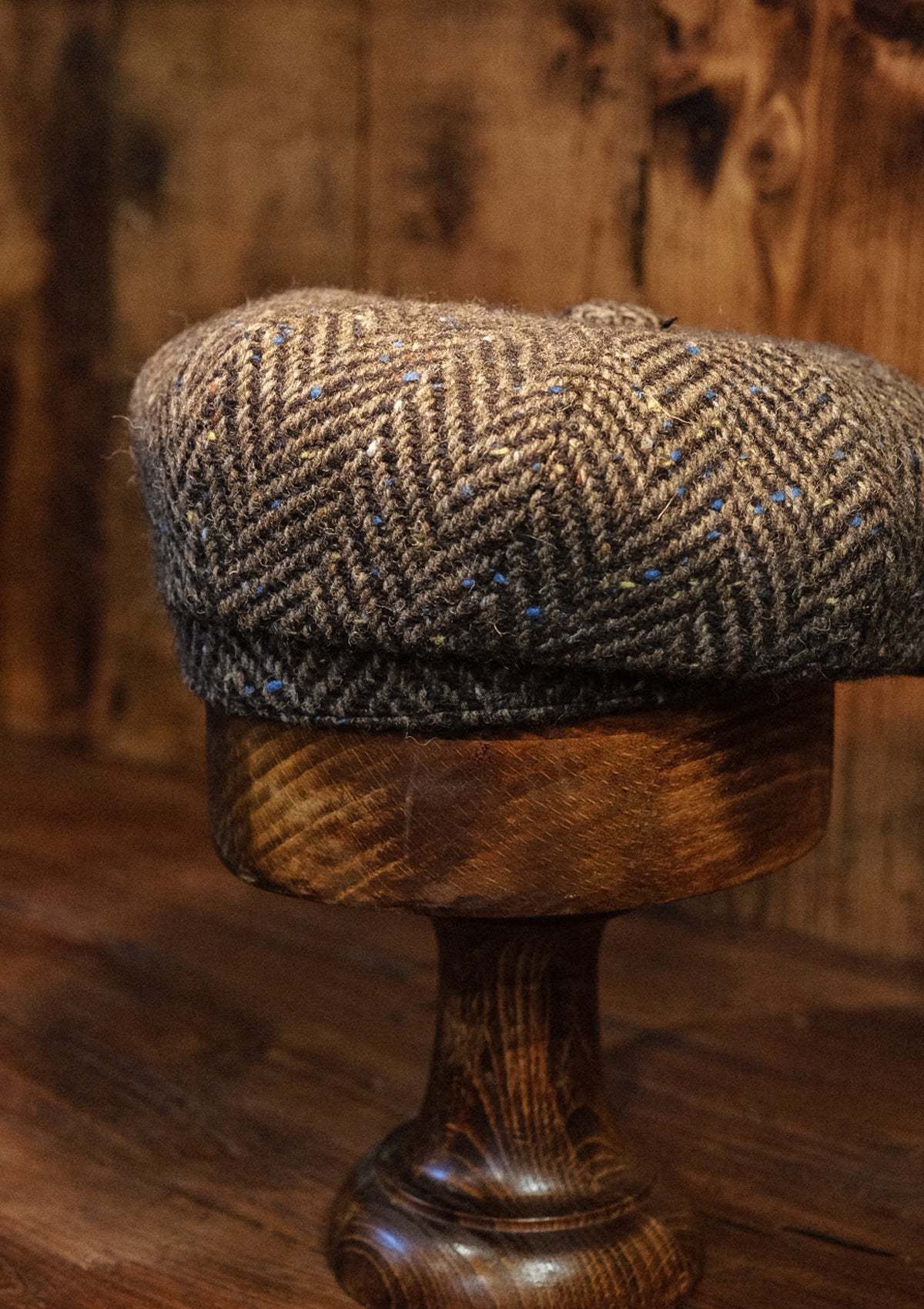 Newman Baker Boy - (Mid-Width) Navy Fleck Herringbone