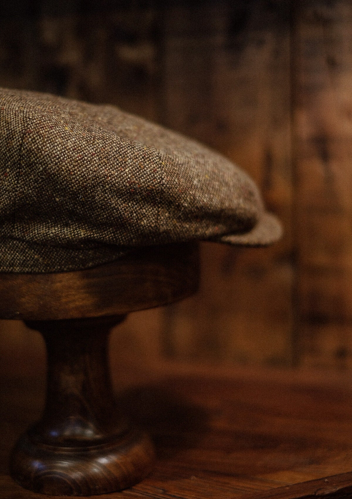 Ridgmount Baker Boy - (Narrow Width) Light Tan Donegal Tweed