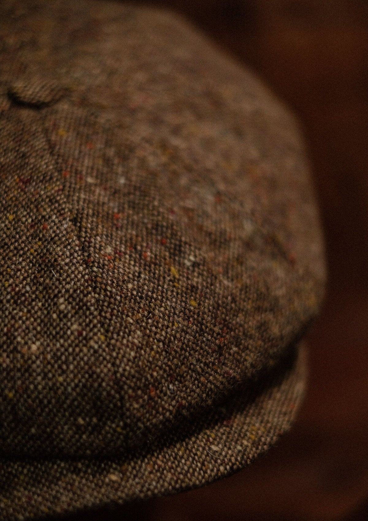 Ridgmount Baker Boy - (Narrow Width) Light Tan Donegal Tweed