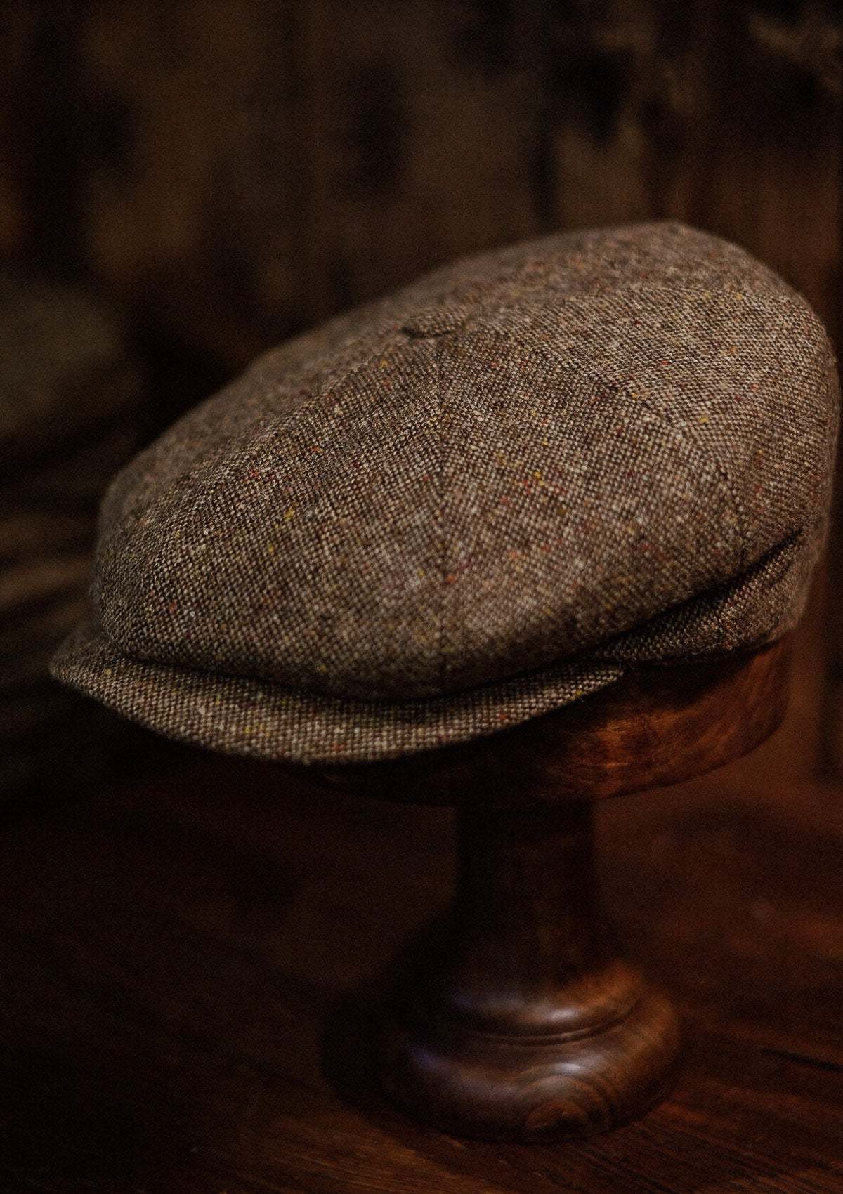 Ridgmount Baker Boy - (Narrow Width) Light Tan Donegal Tweed