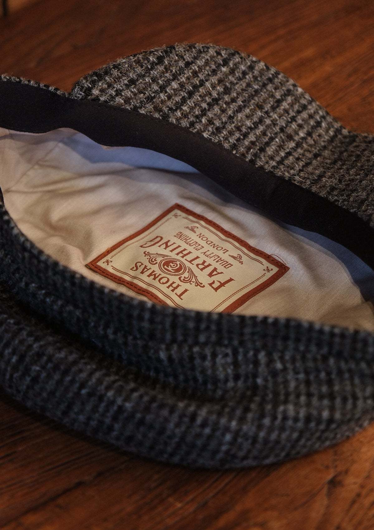 Ridgmount Baker Boy (Narrow Width) Grey Harris Tweed