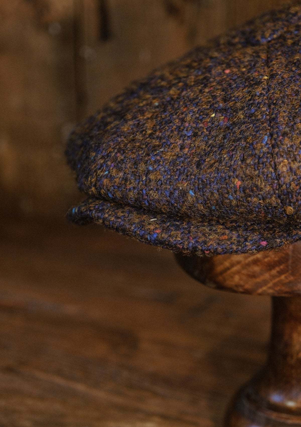 Stanton Baker Boy - (Wide-Width) Walnut & Navy Donegal Tweed