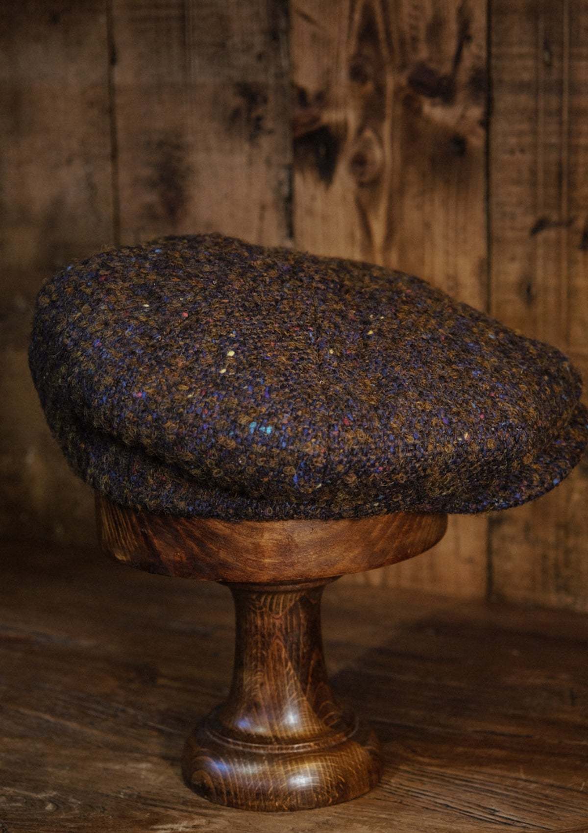 Stanton Baker Boy - (Wide-Width) Walnut & Navy Donegal Tweed