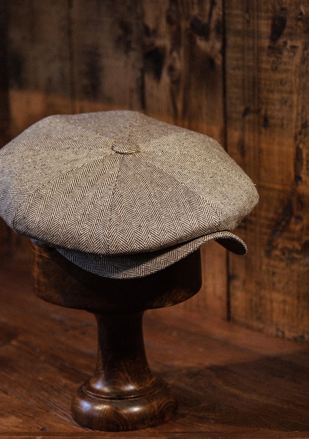 Stanton Baker Boy - (Wide-Width) Light Grey Micro Herringbone Pure Silk