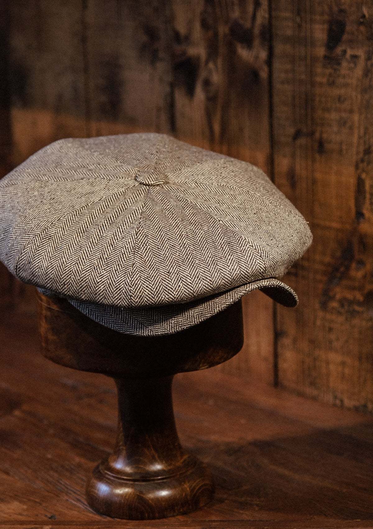 Stanton Baker Boy - (Wide-Width) Light Grey Micro Herringbone Pure Silk