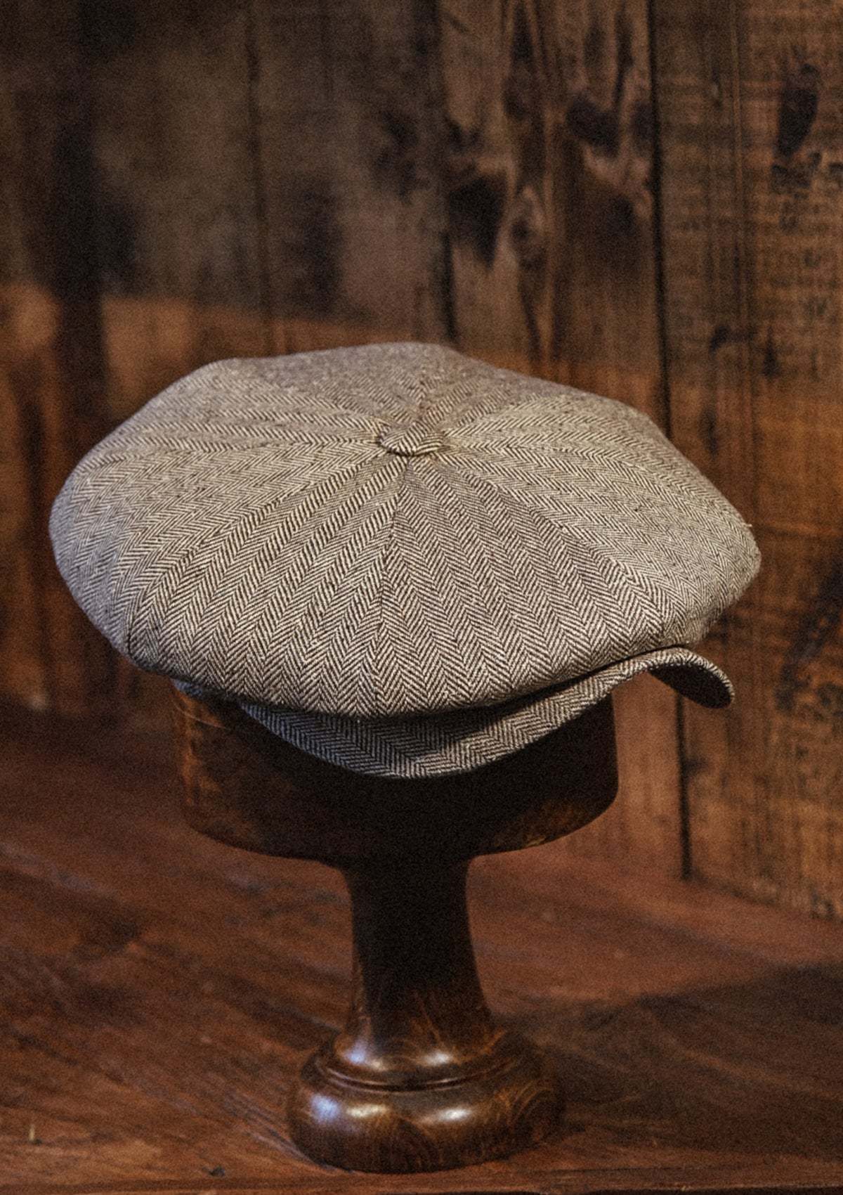 Stanton Baker Boy - (Wide-Width) Light Grey Micro Herringbone Pure Silk