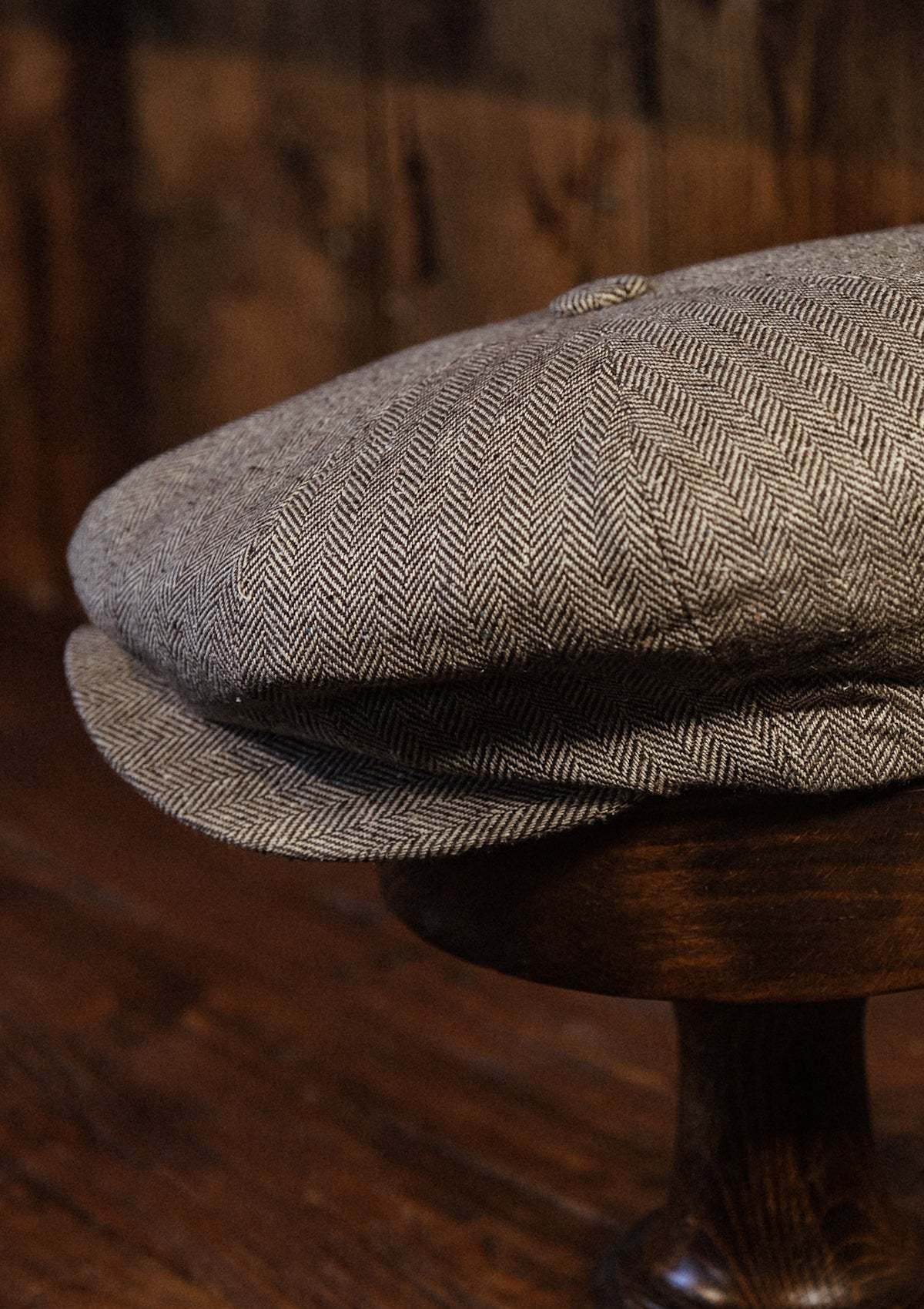 Stanton Baker Boy - (Wide-Width) Light Grey Micro Herringbone Pure Silk