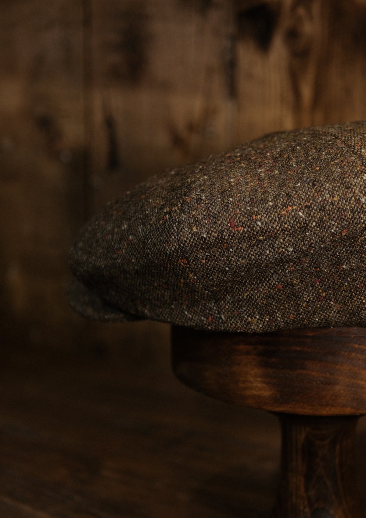 Stanton Baker Boy - (Wide-Width) Russet Donegal Tweed