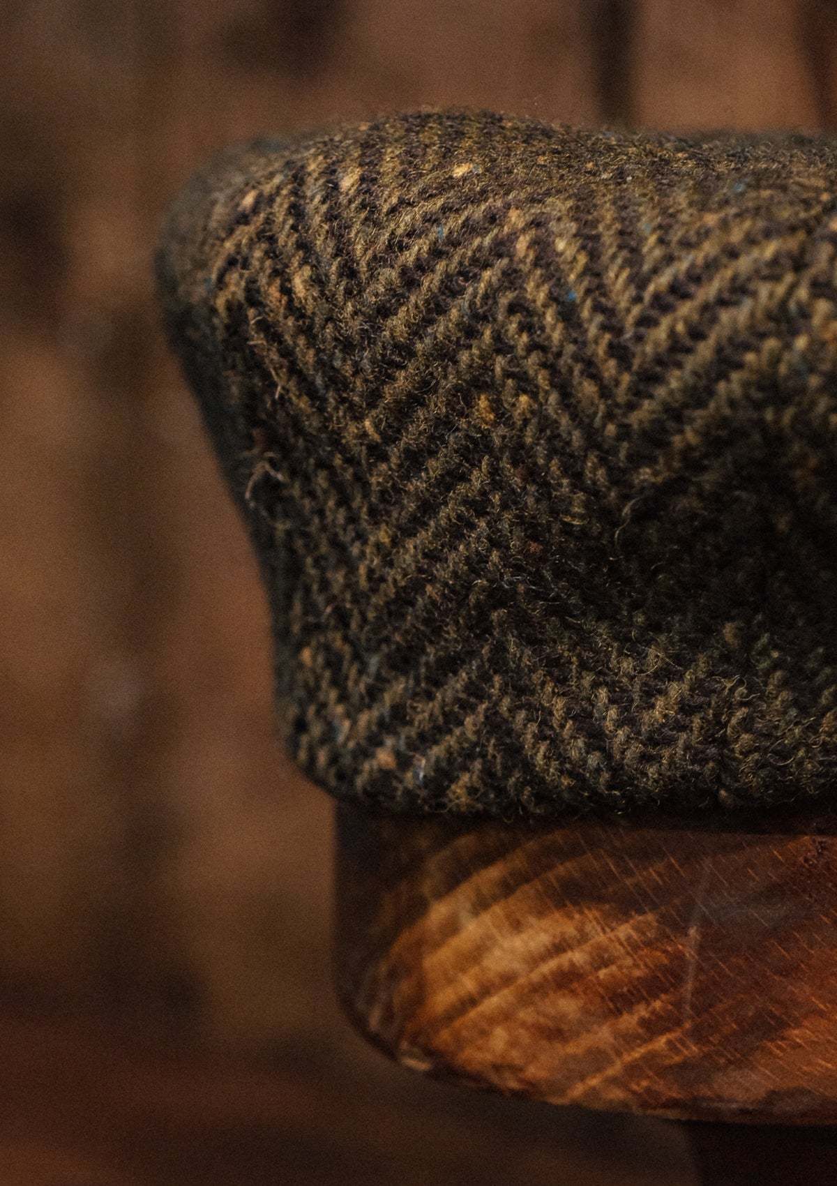 Stanton Baker Boy - (Wide Width) Donegal Tweed Green Herringbone