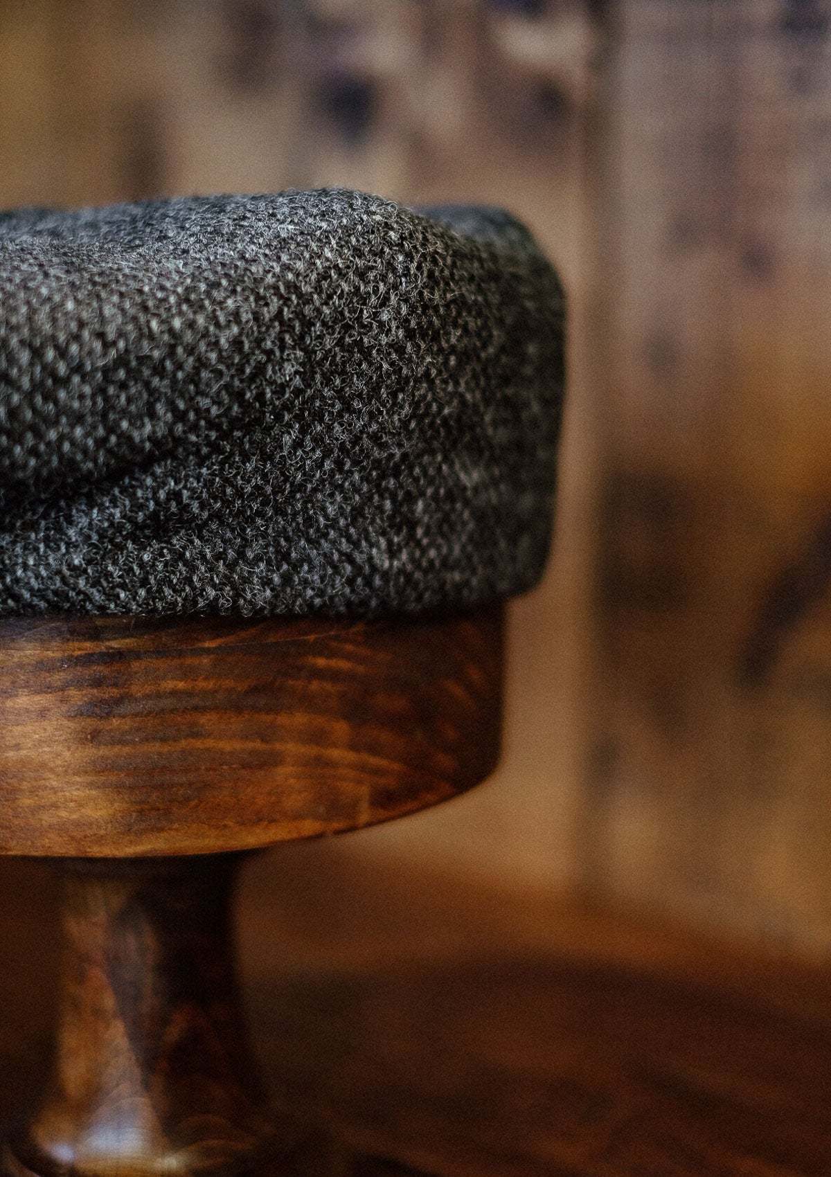 Torrington Baker Boy - (Mid-Width) Grey Harris Tweed