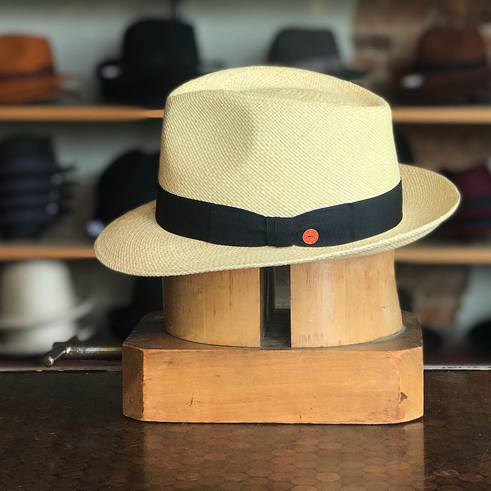 Can be rolls up for packing -Handmade panama hat-Manuel