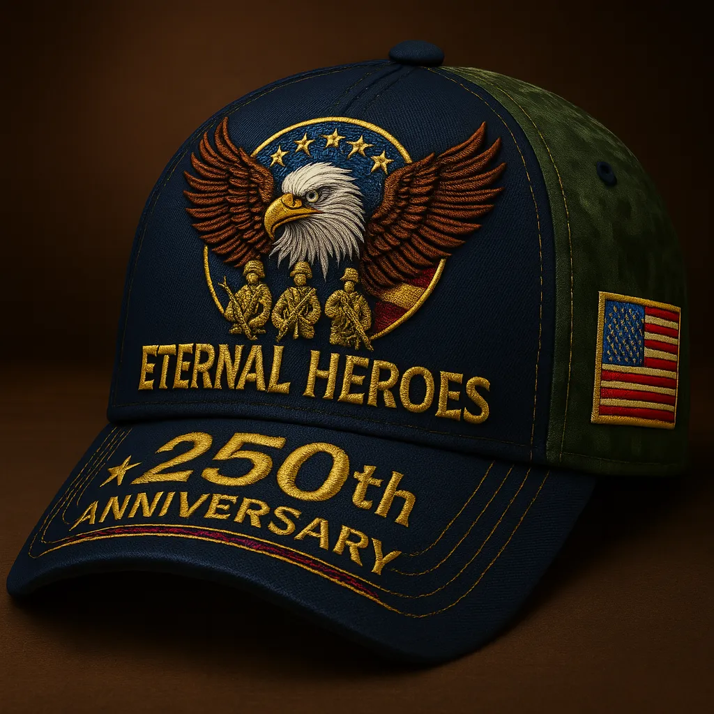U.S. Marine 250th Anniversary Commemorative Hat – Patriotic Tribute Collection