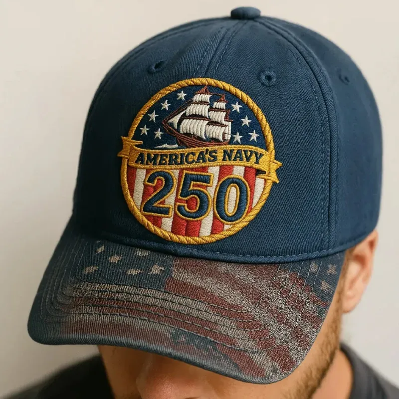 US Navy 250th Anniversary Art Hat