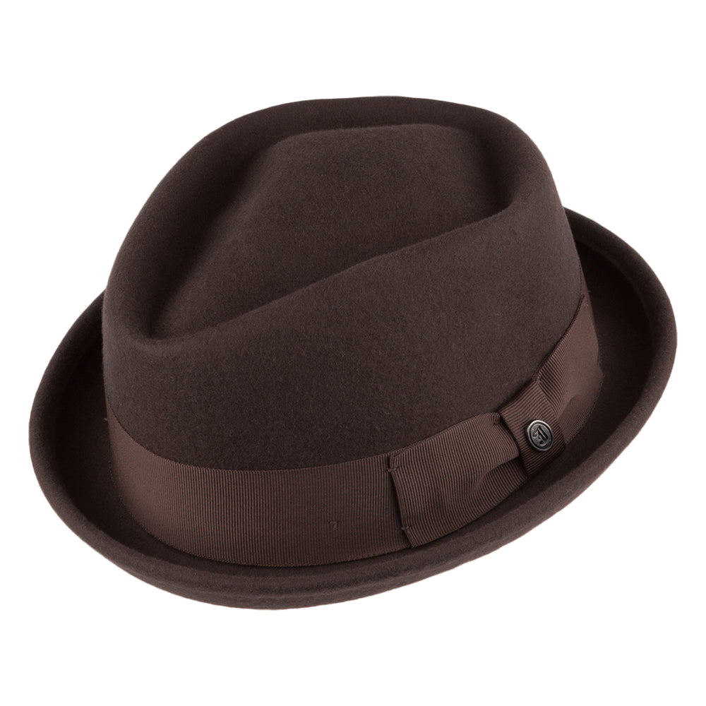 Tienda Jaxon & James Crushable Diamond Crown Pork Pie Hat - Brown