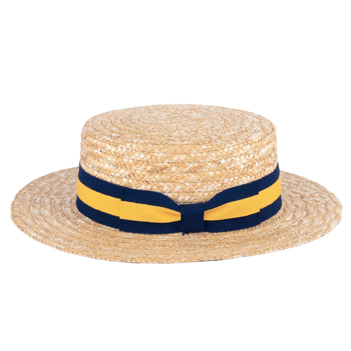 6 ColorsStraw Boater Hat Handmade in Italy