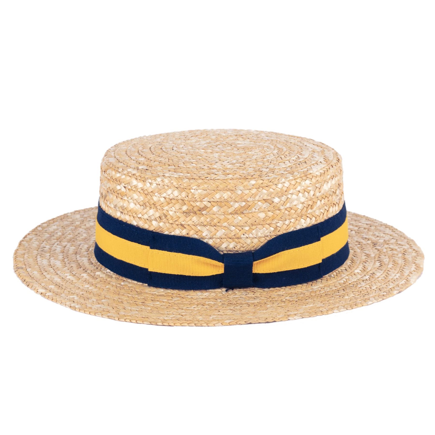 6 ColorsStraw Boater Hat Handmade in Italy