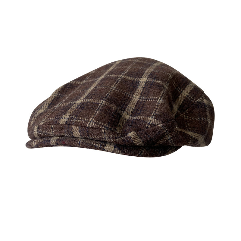 THE PEAKY Marl Flat Hat Brixto-Harris Tweed