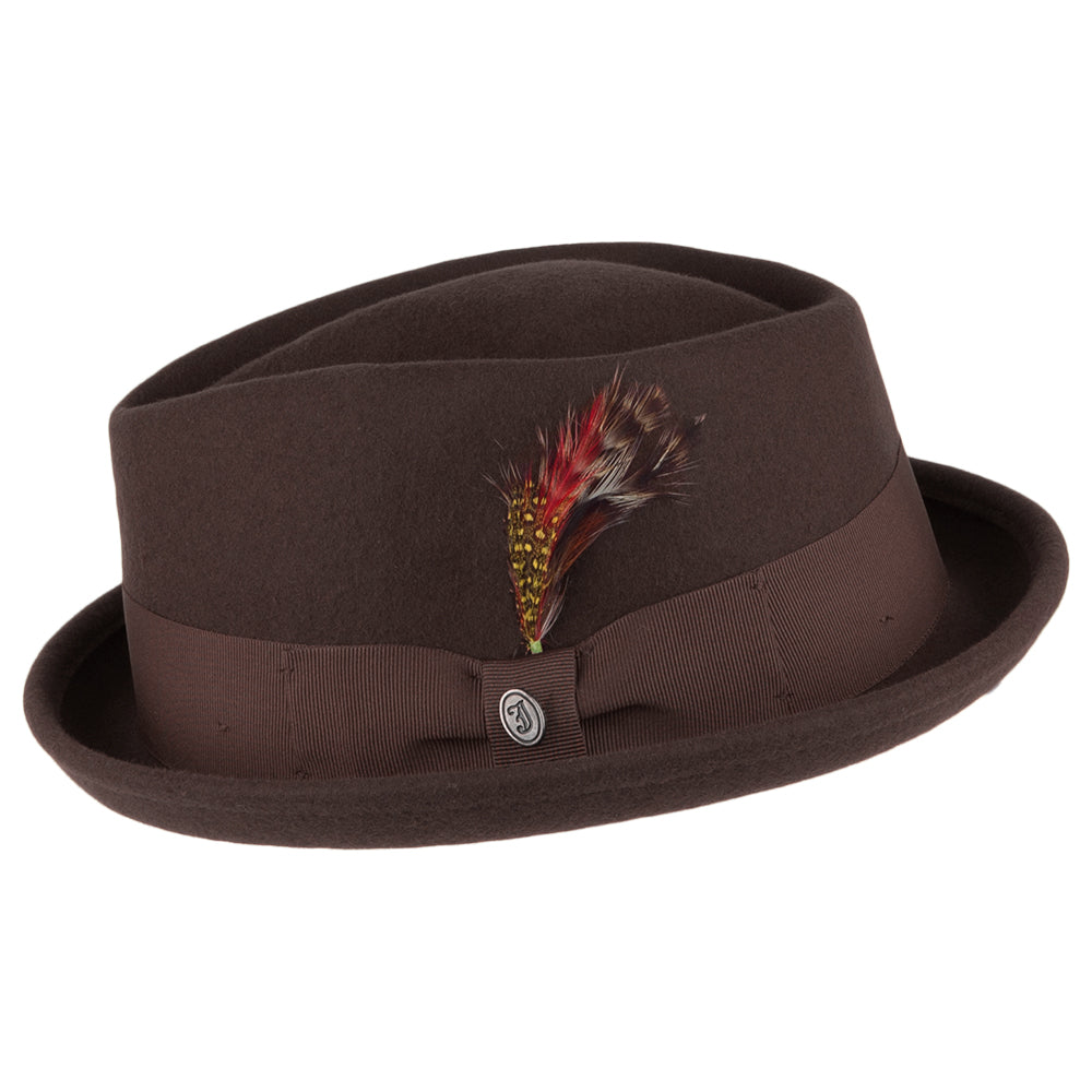 Tienda Jaxon & James Crushable Diamond Crown Pork Pie Hat - Brown