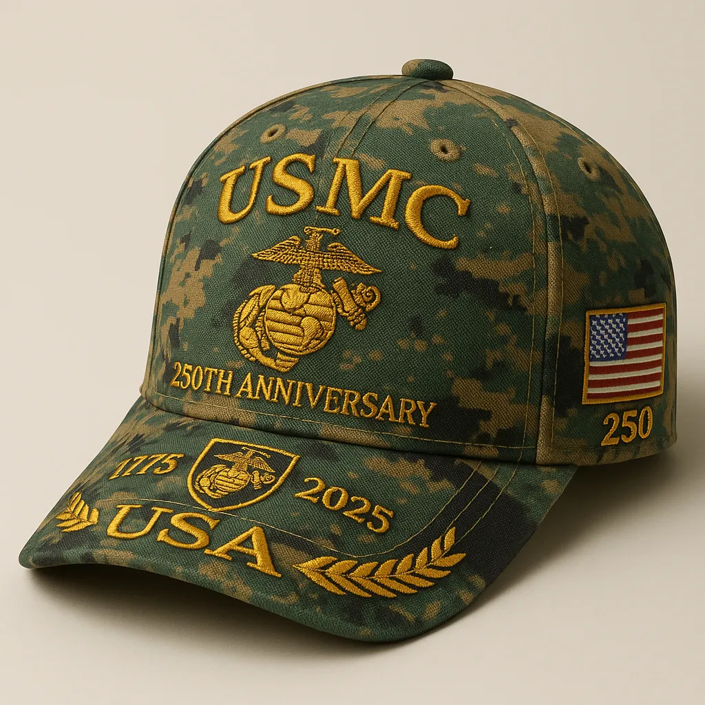 USMC 250th Anniversary Camo Cap