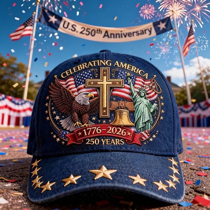 U.S. Navy 250th Anniversary Commemorative Hat – 1775–2025 Veterans Tri