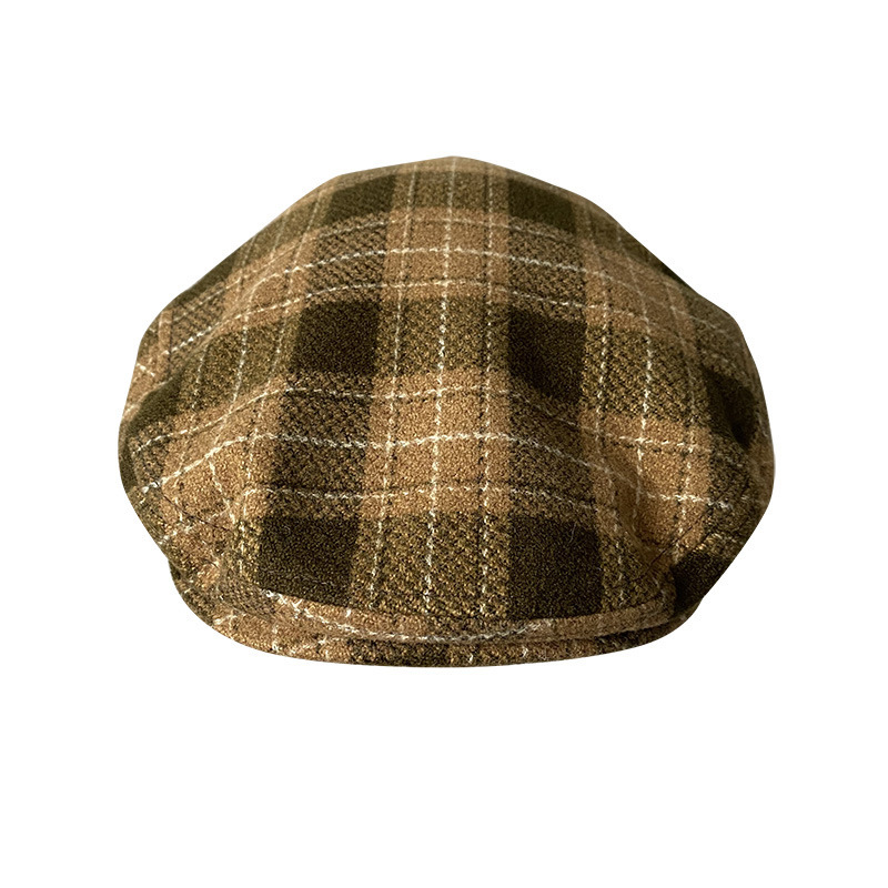 THE PEAKY Marl Flat Hat Oxford-Harris Tweed