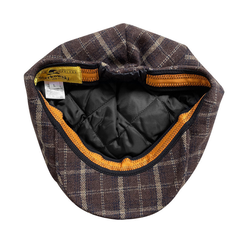 THE PEAKY Marl Flat Hat Brixto-Harris Tweed