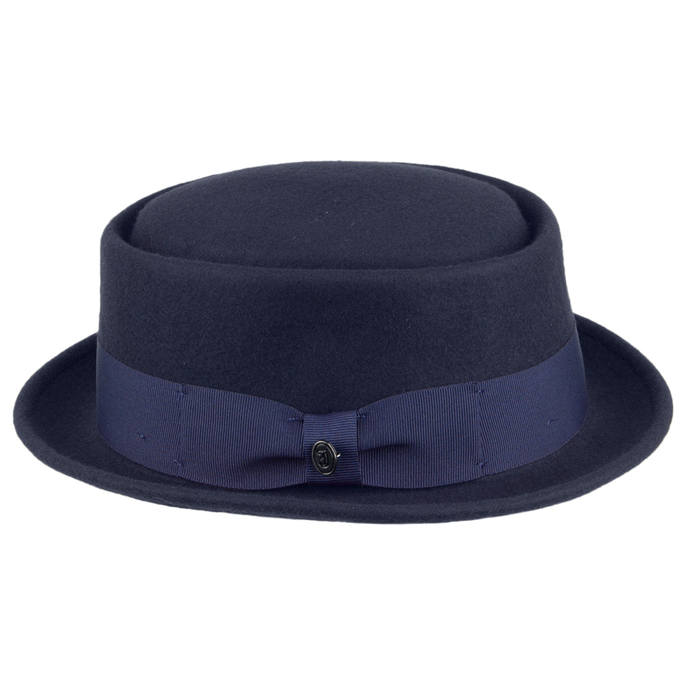 Tienda Jaxon & James Crushable Wool Pork Pie Hat Navy Wholesale Pack
