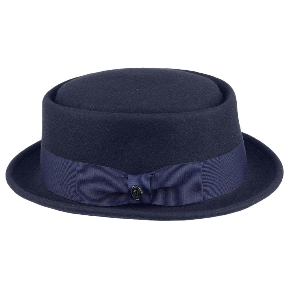 Tienda Jaxon & James Crushable Wool Pork Pie Hat Navy Wholesale Pack