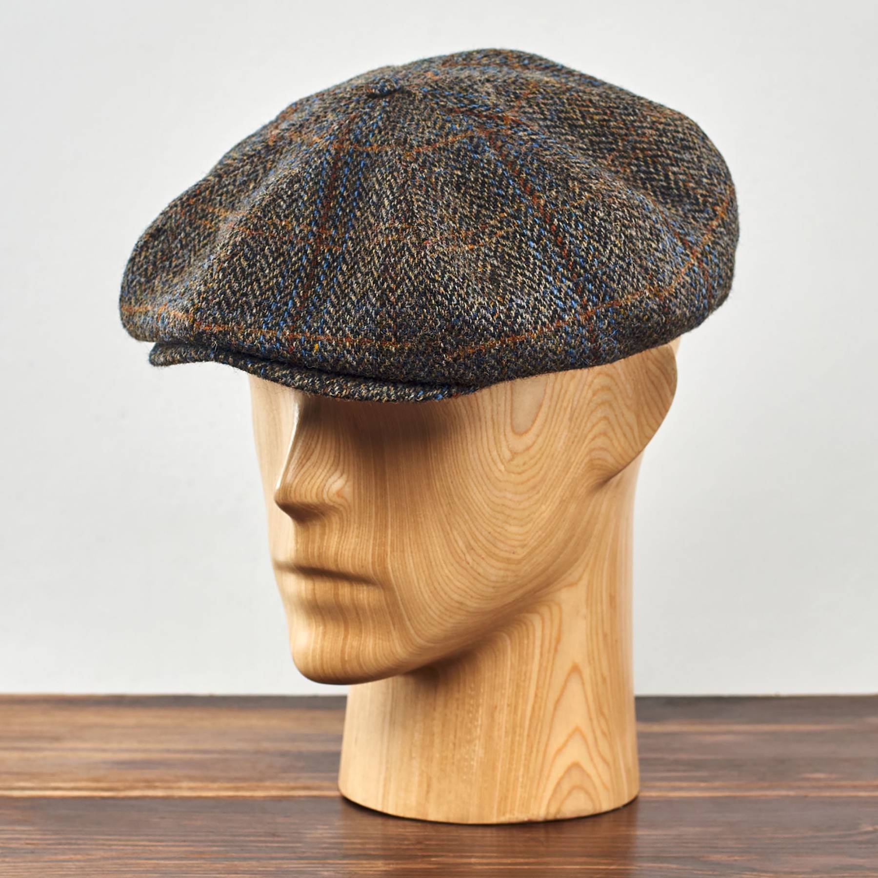 PEAKY CAPS Genuine Scottish Harris Tweed 8 Panels Man Cap