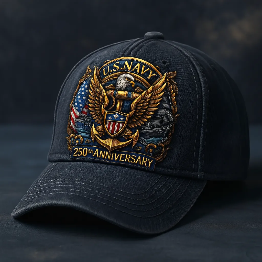 U.S. Marine 250th Anniversary Commemorative Hat – Patriotic Tribute Collection