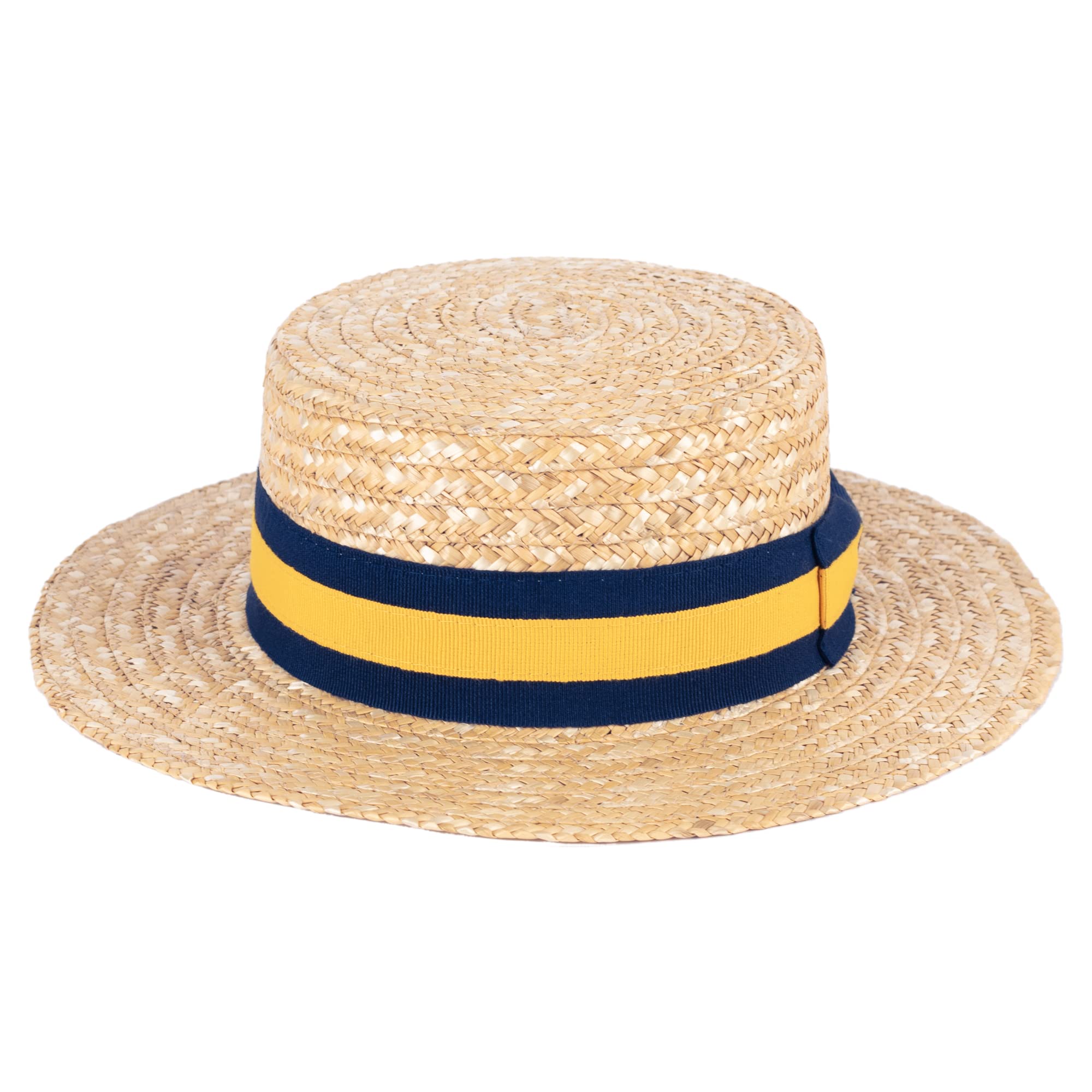 6 ColorsStraw Boater Hat Handmade in Italy
